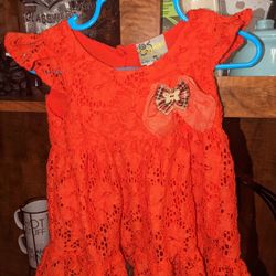 Red Lace Dress - 9 Months