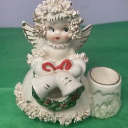Angel Candle Holder, Porcelain