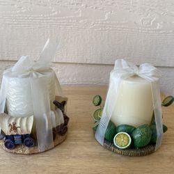 Brand New  Candles With Candle Holders 