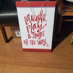 Wood Christmas Sign