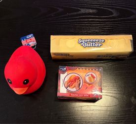 Sunny Days Squisy foam, butter, red duck and hot dog