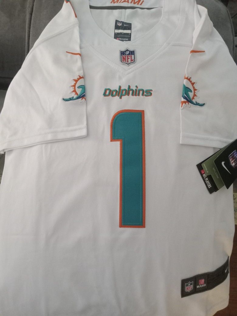 Miami Dolphins On Field Tua Tagovailoa Jersey