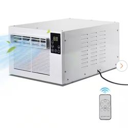 Edendirect 2,500 BTU Portable Air Conditioner Cools 45 sq.ft. with Dehumidifier and Remote for Tent, Camping and RV in White