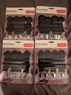 4 Packs Of Bed Sheets Straps 