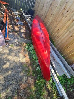 Fiberglass canoe