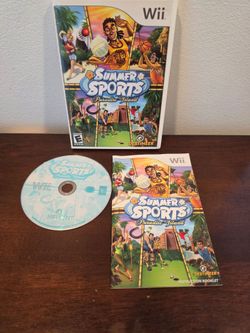 SUMMER SPORTS: PARADISE ISLAND game complete in case w/ manual for Nintendo Wii