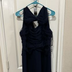 dress electric blue LBD Exclusive Electric Blue Camila Satin Maxi Dress