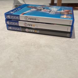 FIFA 14, 16, And 19 For PS4 With Manuels!