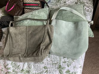 2 suede bags
