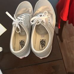 Men Vans Silver Slight Glitter Almost New 