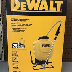 NEW! DeWalt 4 Gallon Internal Piston Pump Backpack Sprayer