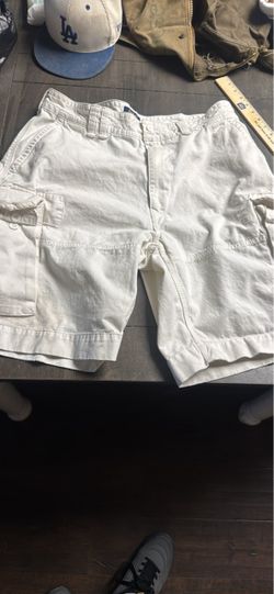 Men's polo classic White Cargo Shorts
