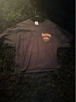 Black Cropped Harley Davidson Honolulu T Shirt
