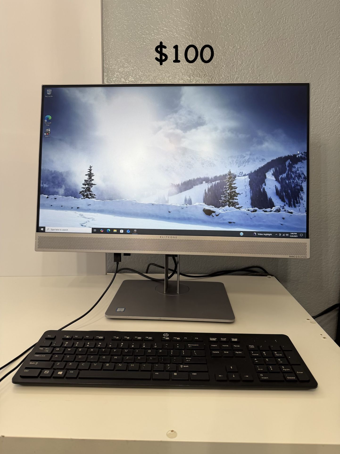 HP Desktop Computer EliteOne G3 23.8 Inch AiO All In One PC