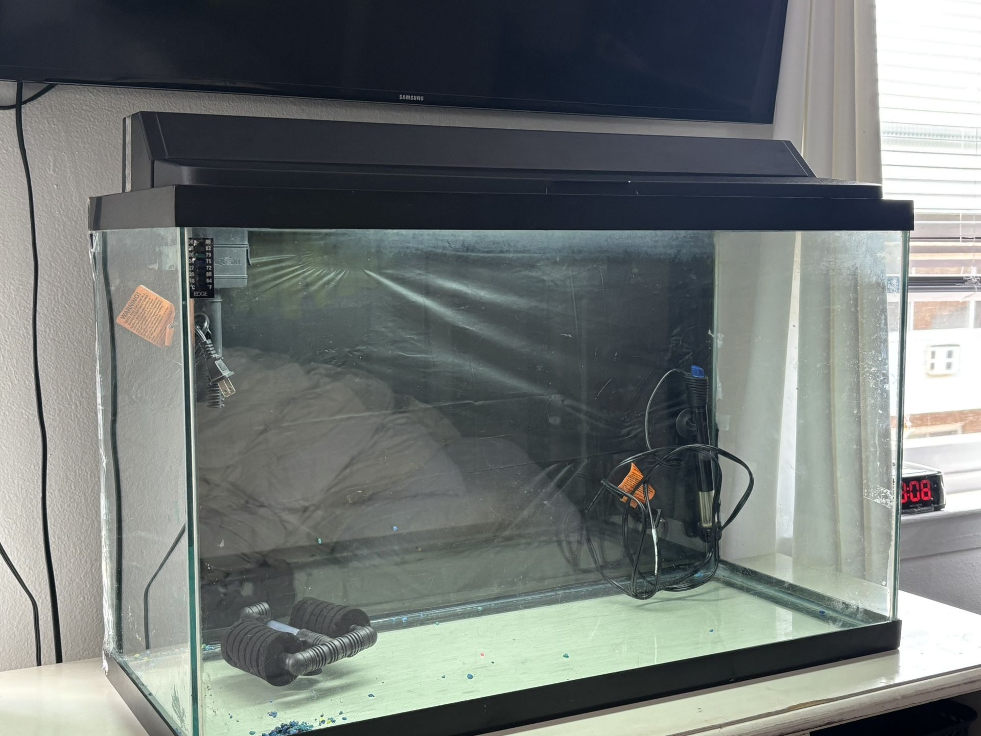 30 Gallon Fish Tank With Filter Lid With Light