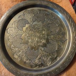 True Collectible Vintage Brass Tunic Plate