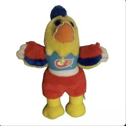vintage Famous San Diego stuffed plush chicken 13"