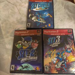  3 - Ps2 Games Sly Cooper-Sly 2-Sly 3 PS2 Games All Tested & Work!!