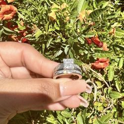 Diamond Princess Cut Engagement Ring