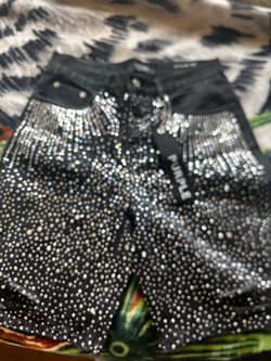 Purple brand jean shorts