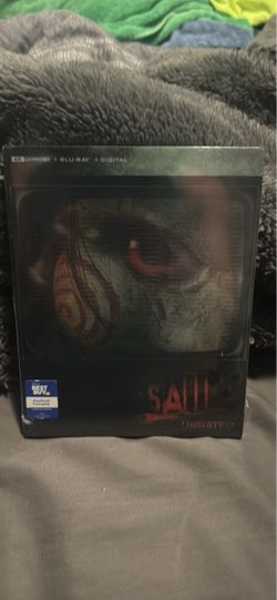 Saw Unrated Steelbook (4K UHD, Blu-ray, Digital) OOP Brand New SEALED Hard To Find