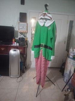 Size L/XL Buc  ee Bea Verchristmas ELF Body  Suit Buc eescostome Pajamas Size  youth L/ xl