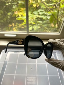 Woman’s Chanel Sunglasses 9173 58 20 142 Cateye Black/Checkered