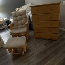 Baby Dresser / Rocking Chair 
