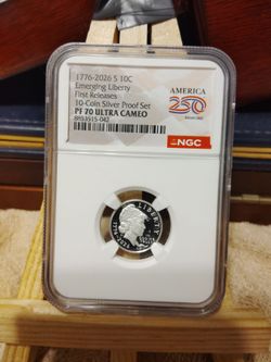 2026 S Liberty Dime PF70 Ultra Cameo First Releases