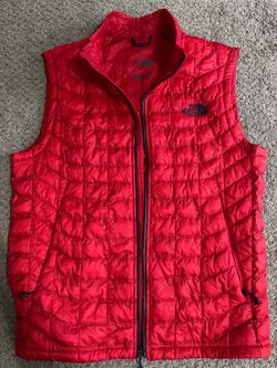 The North Face Red Quilted Puffer Vest