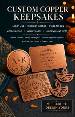 CUSTOM COPPER KEEPSAKES — ETCHED FOR LIFE’S MEANINGFUL MOMENTS