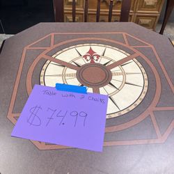 Table W 2 Chairs