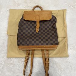Louis Vuitton Damier Ebene Soho Centenaire Backpack Authentic