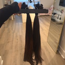 200 Grams Brown Color Raw Hair 