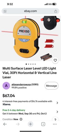 Prexiso 30ft laser