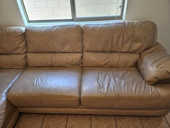Leather sofa