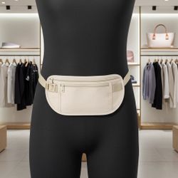 Waist Bag - Secure Antitheft Design, Comfortable Carry, Versatile Use, Durable Material, Compact Size, Neutral Color, Ideal for Everyday Use