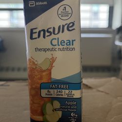 Ensure Clear Therapeutic Nutrition Drink, Apple Flavor, 8 Oz