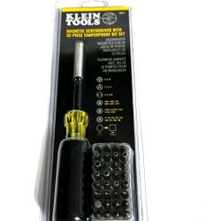 Klein Tools 32510 Magnetic Screwdriver with 32 Tamperproof Bits