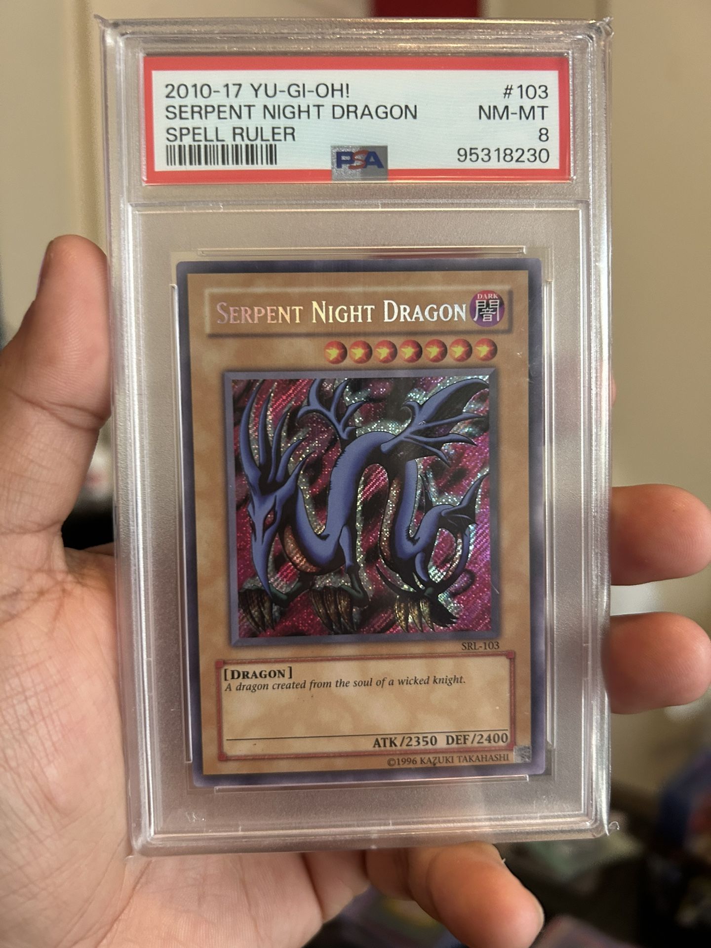 Yu Gi Oh! Serpent Night Dragon PSA 8 2010-17 SRL-103
