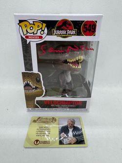 Sam Neill Signed Autographed Funko Pop 549 Jurassic Park CA COA Not PSA JSA