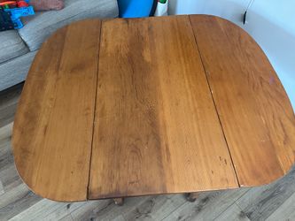 Vintage solid, pine, gateleg drop leaf farmhouse table