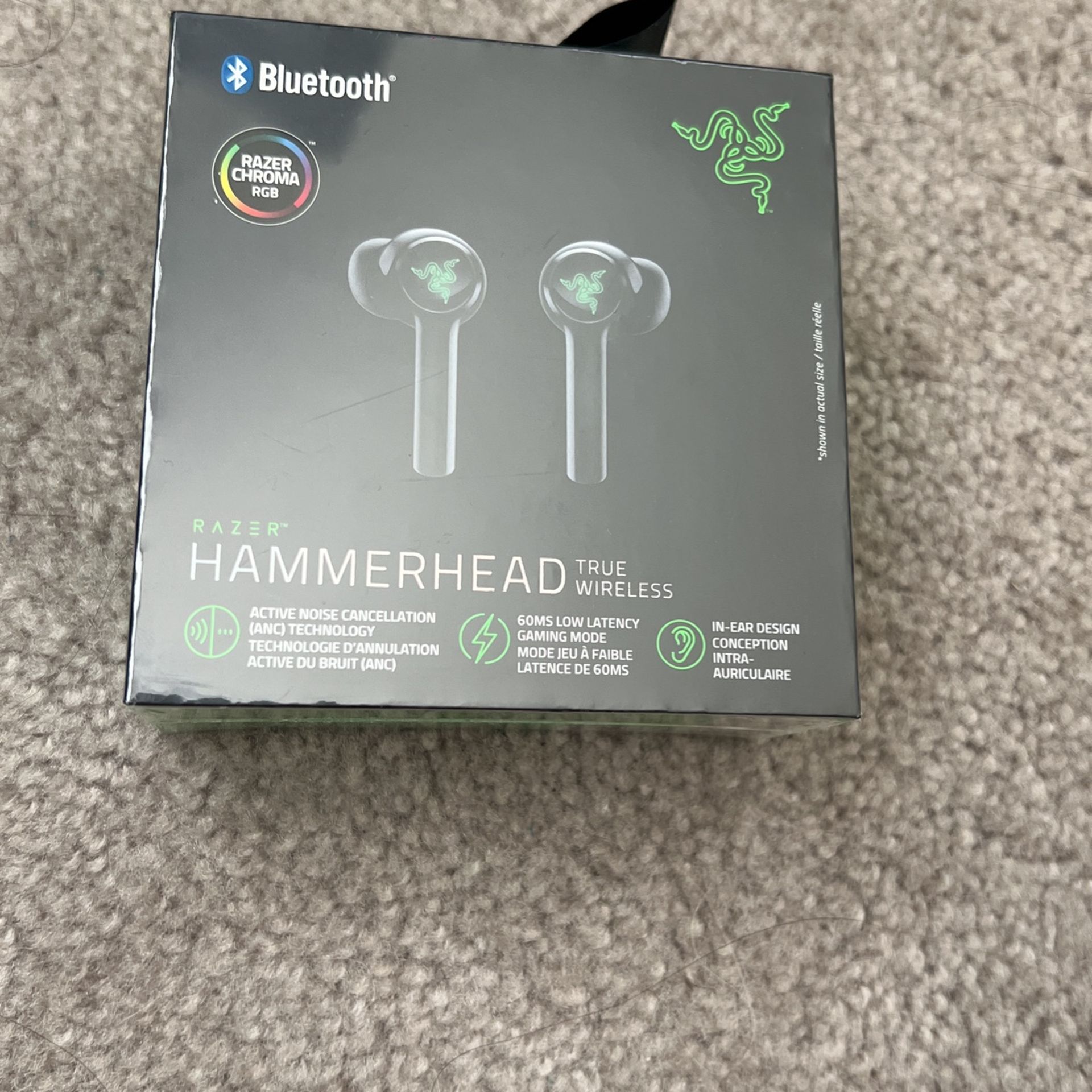 Razer Hammerhead True Wireless Headphones (newest Gen)