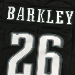$40 Black, White , Kelly Green Or Midnight Green Saquan Barkley Football Eagles Jersey 