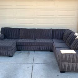 Modern Dark Grey Sectional