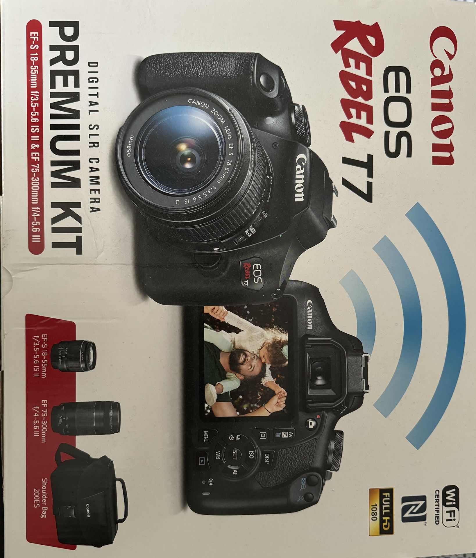 📷 Canon EOS Rebel T7 Premium kit