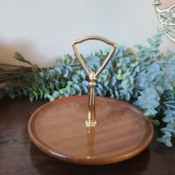 MCM Vintage myrtlewood trinket tray