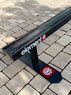 Element Skate Rail / Grind Box Rail, Black Steel