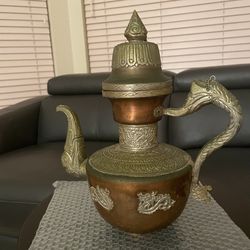 Vintage Beautiful Copper Tea Pot - Decor Item