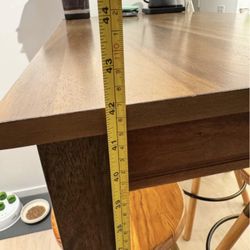 Solid Wood Height Table.